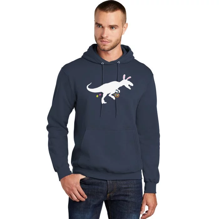 Easter Bunny Dinosaur Funny Easter Egg Tall Hoodie