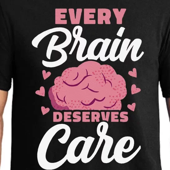 Every Brain Deserves Care Mental Health Awareness Pajama Set