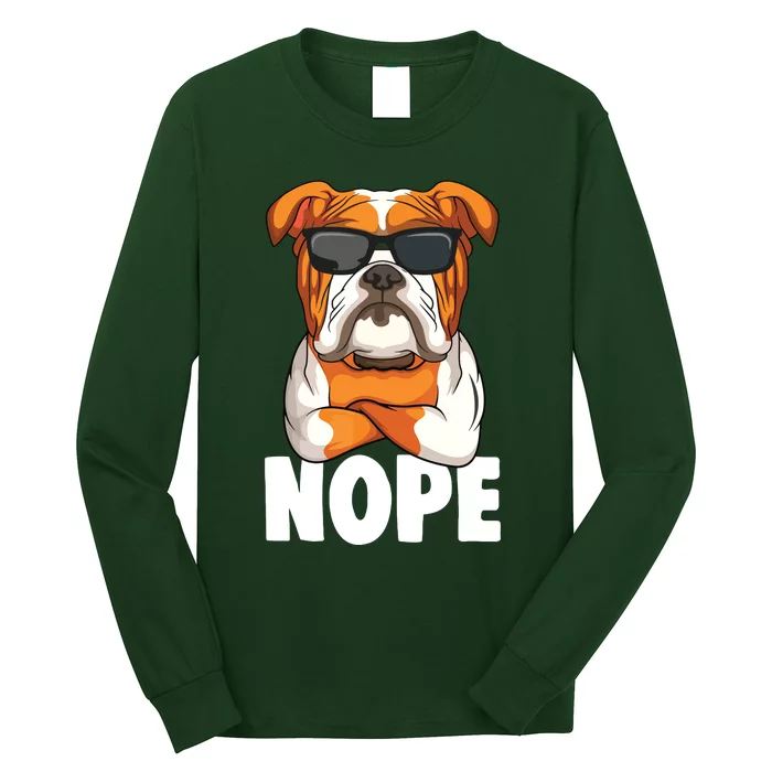 English Bulldog Dog Boy Girl Long Sleeve Shirt