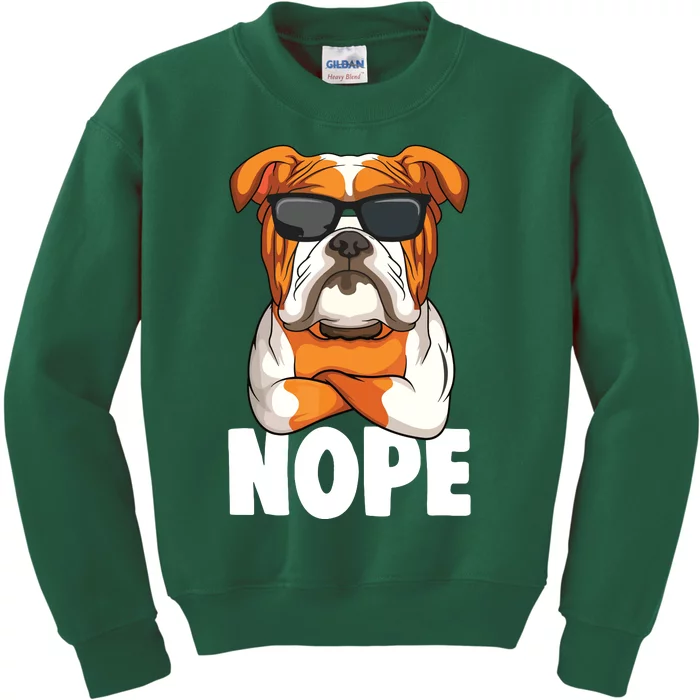 English Bulldog Dog Boy Girl Kids Sweatshirt