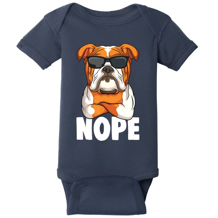 English Bulldog Dog Boy Girl Baby Bodysuit