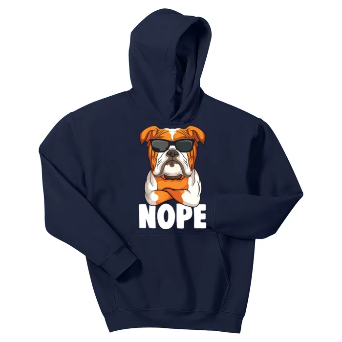 English Bulldog Dog Boy Girl Kids Hoodie