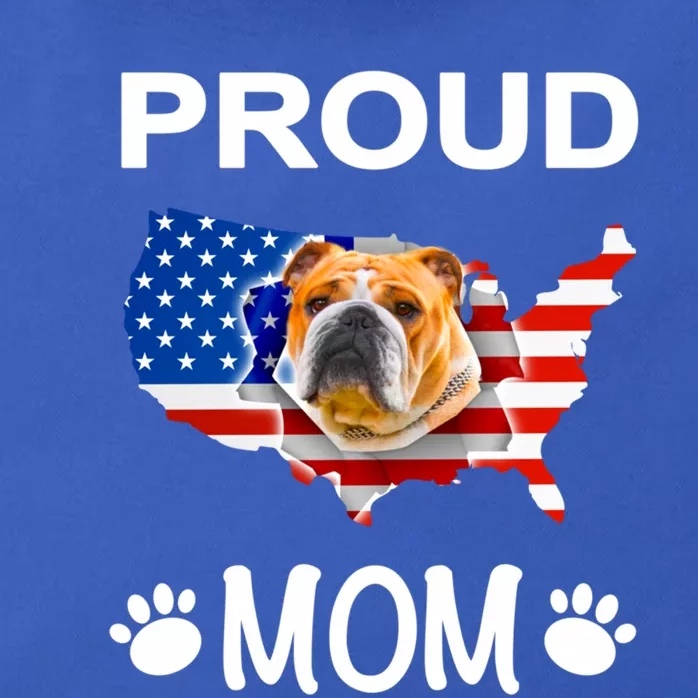 English Bulldog English Bulldog Proud Patriot Mom Meaningful Gift Zip Tote Bag