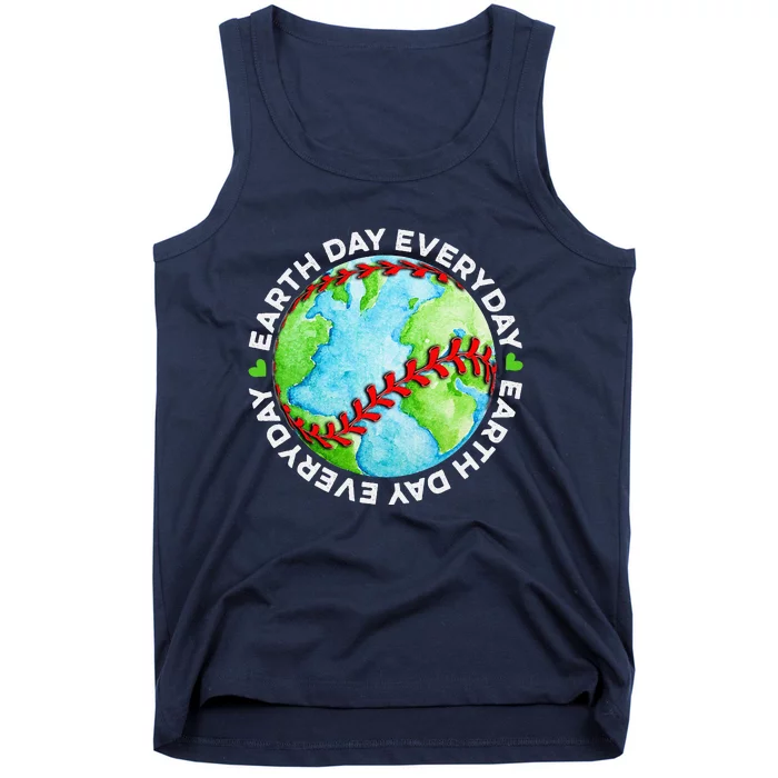 Earth Baseball Earth Day Sports Player Tank Top