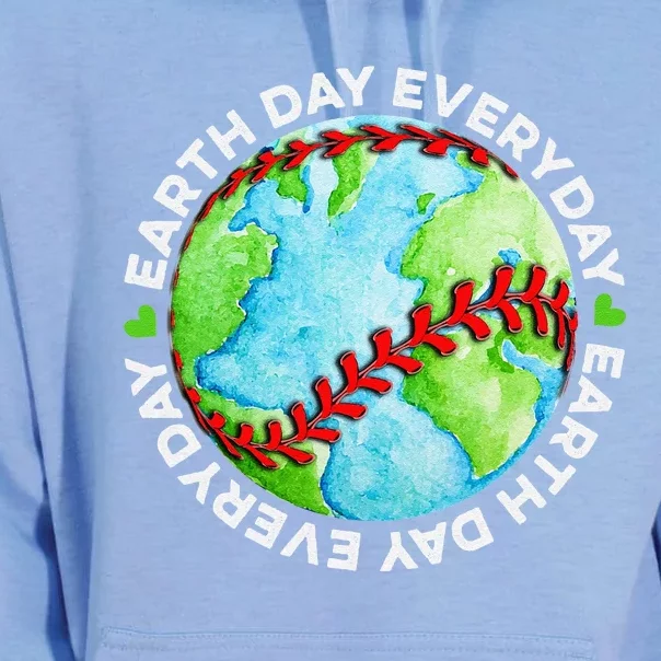 Earth Baseball Earth Day Sports Player Unisex Surf Hoodie