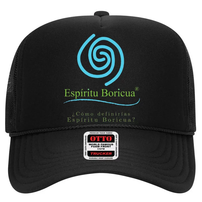 Espiritu Boricua High Crown Mesh Trucker Hat