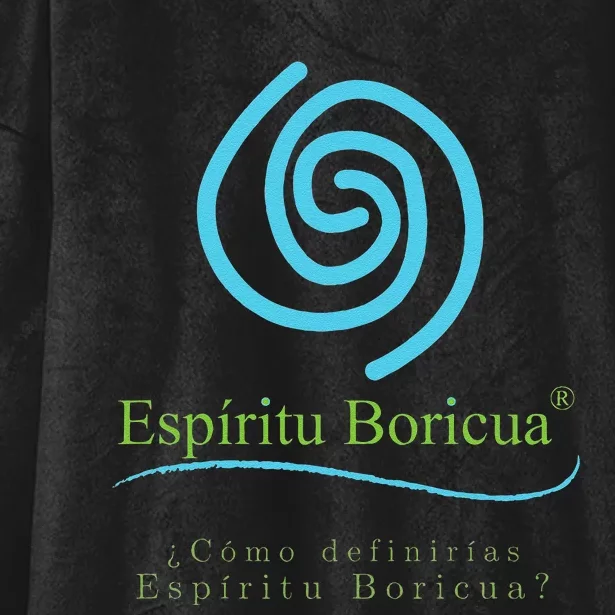 Espiritu Boricua Hooded Wearable Blanket