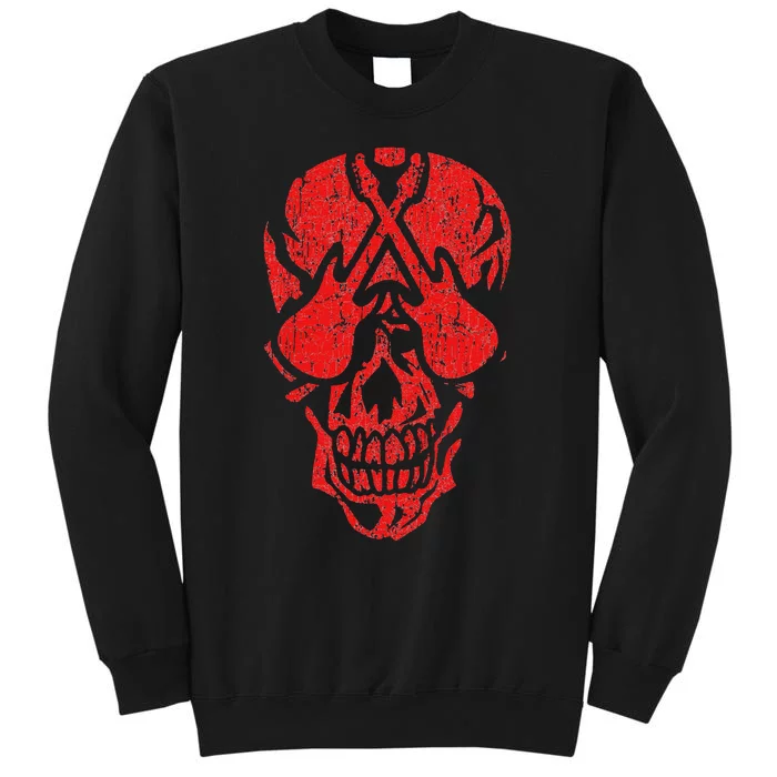 Electric Bass EADG Rock Skull Guitar Halloween Costume Sweatshirt