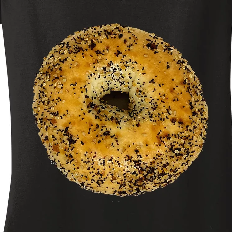 Everything Bagel Women's V-Neck T-Shirt