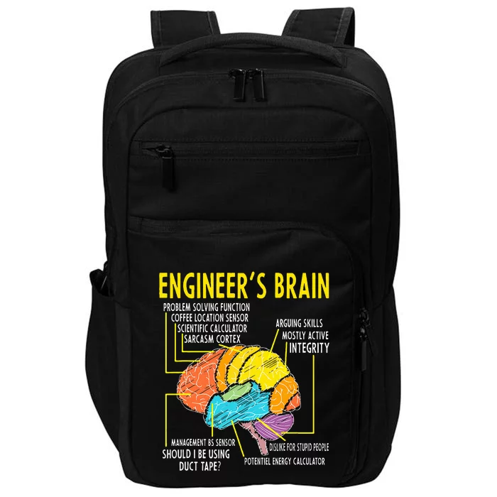 Engineer's Brain Engineering Games Process Impact Tech Backpack