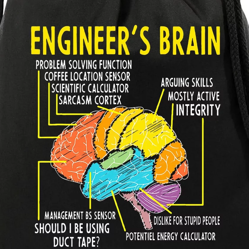 Engineer's Brain Engineering Games Process Drawstring Bag