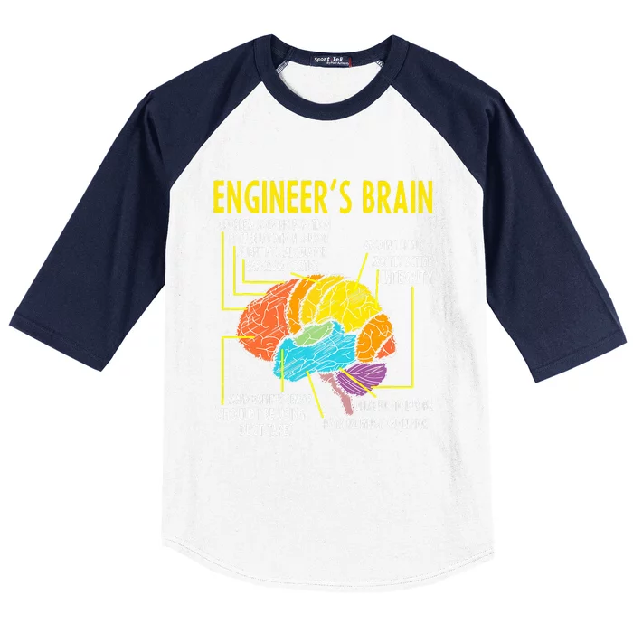 Engineer's Brain Engineering Games Process Baseball Sleeve Shirt