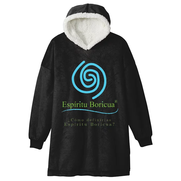 Espiritu Boricua Hooded Wearable Blanket