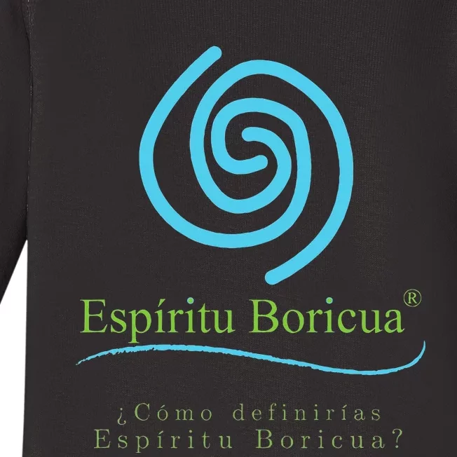 Espiritu Boricua Baby Long Sleeve Bodysuit