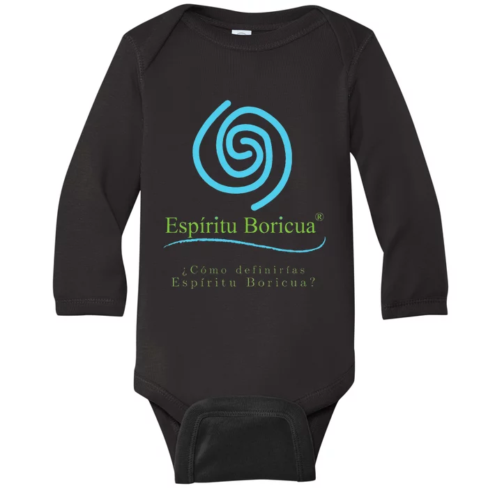 Espiritu Boricua Baby Long Sleeve Bodysuit