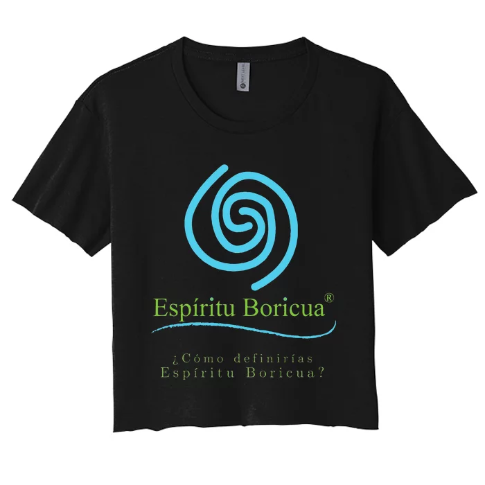 Espiritu Boricua Women's Crop Top Tee