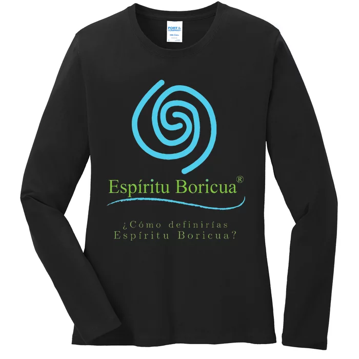 Espiritu Boricua Ladies Long Sleeve Shirt