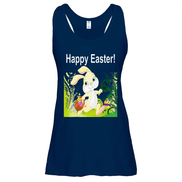 Easter Bunny Egg Hunt Happy Easter Ladies Essential Flowy Tank