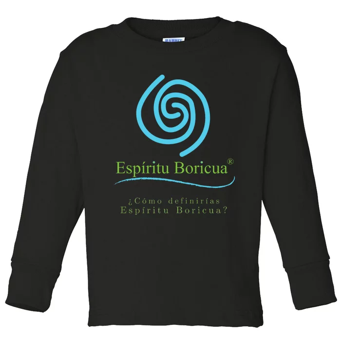 Espiritu Boricua Toddler Long Sleeve Shirt