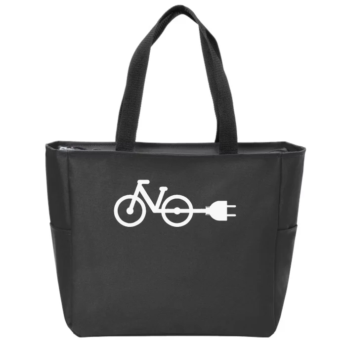 E Bike Electric Bicycle Zip Tote Bag