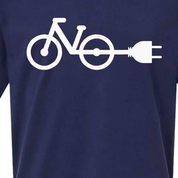 E Bike Electric Bicycle Sueded Cloud Jersey T-Shirt