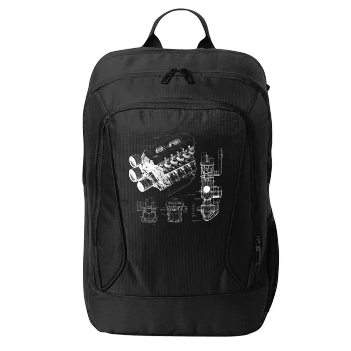 Engine Blueprint City Backpack