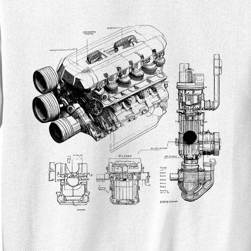 Engine Blueprint Sweatshirt