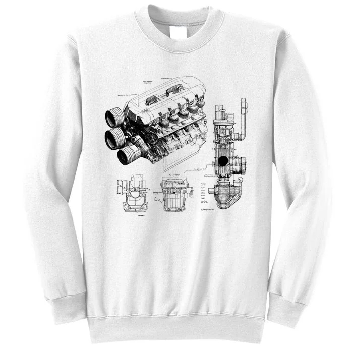 Engine Blueprint Sweatshirt