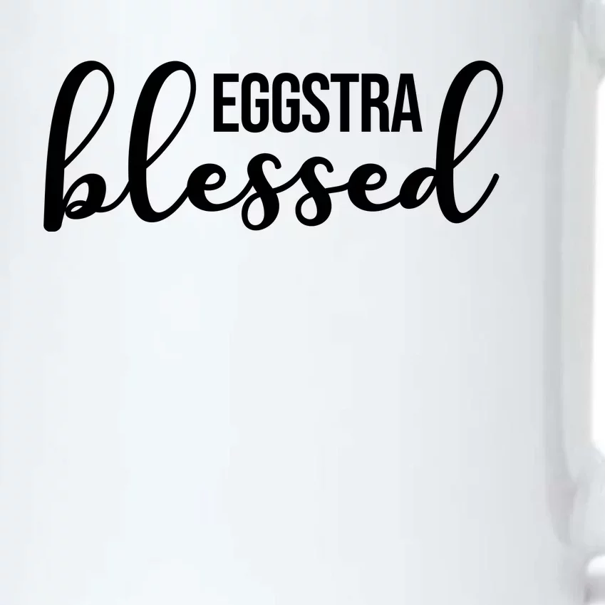 Eggstra Blessed Easter Holiday Black Color Changing Mug