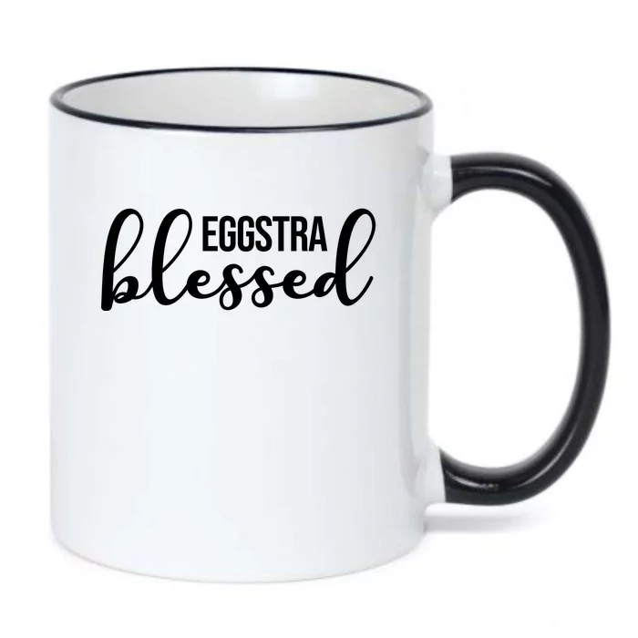 Eggstra Blessed Easter Holiday Black Color Changing Mug