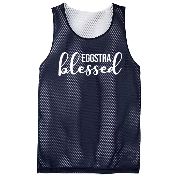 Eggstra Blessed Easter Holiday Mesh Reversible Basketball Jersey Tank