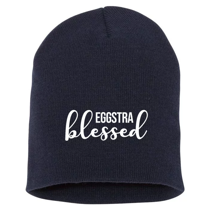 Eggstra Blessed Easter Holiday Short Acrylic Beanie