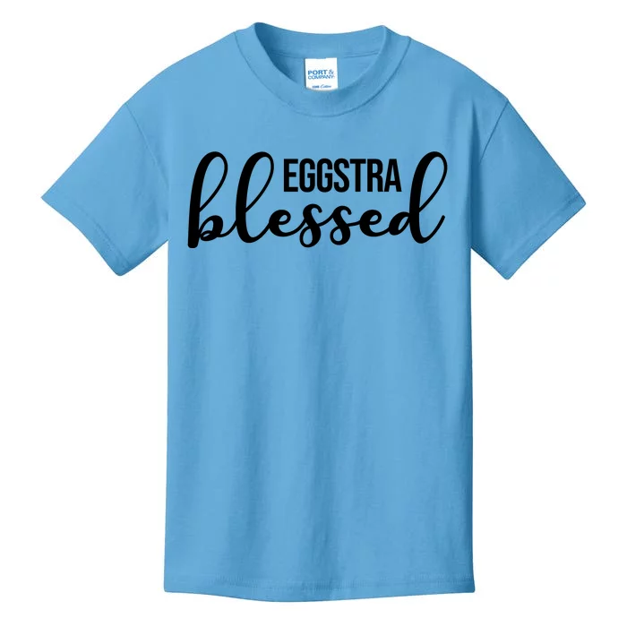 Eggstra Blessed Easter Holiday Kids T-Shirt