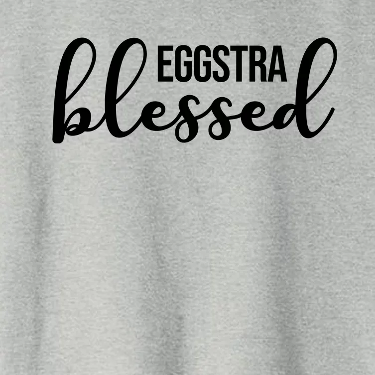 Eggstra Blessed Easter Holiday Women's Crop Top Tee