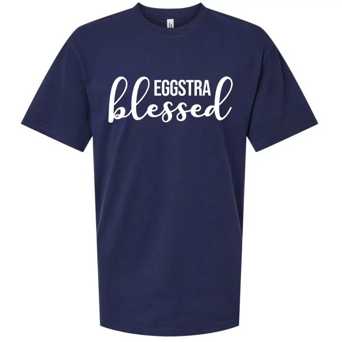 Eggstra Blessed Easter Holiday Sueded Cloud Jersey T-Shirt