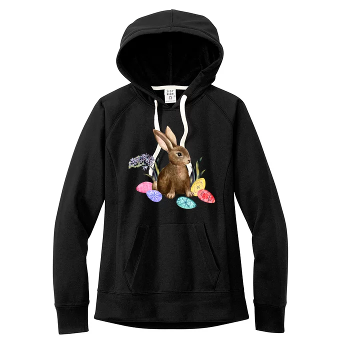 Easter Bunny Egg Spring Holiday Cute Women's Fleece Hoodie