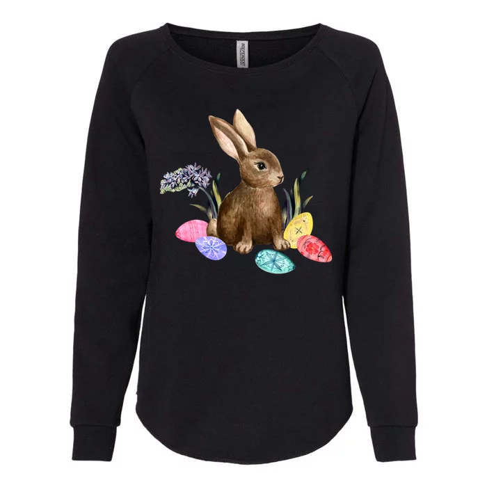 Easter Bunny Egg Spring Holiday Cute Womens California Wash Sweatshirt