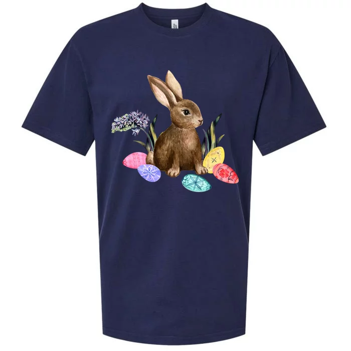 Easter Bunny Egg Spring Holiday Cute Sueded Cloud Jersey T-Shirt