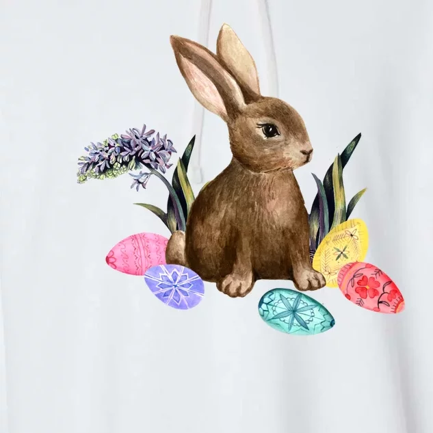 Easter Bunny Egg Spring Holiday Cute Garment-Dyed Fleece Hoodie