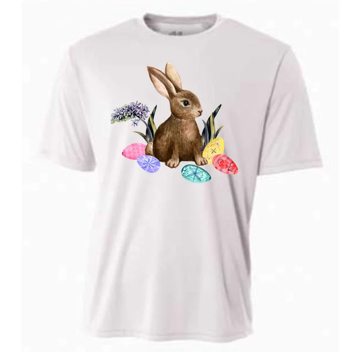 Easter Bunny Egg Spring Holiday Cute Cooling Performance Crew T-Shirt