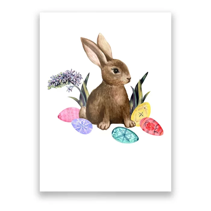 Easter Bunny Egg Spring Holiday Cute Poster