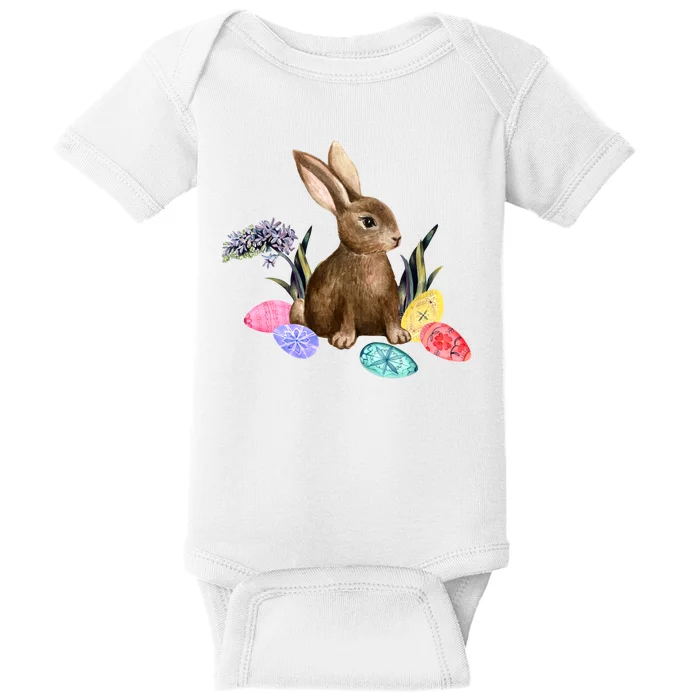 Easter Bunny Egg Spring Holiday Cute Baby Bodysuit