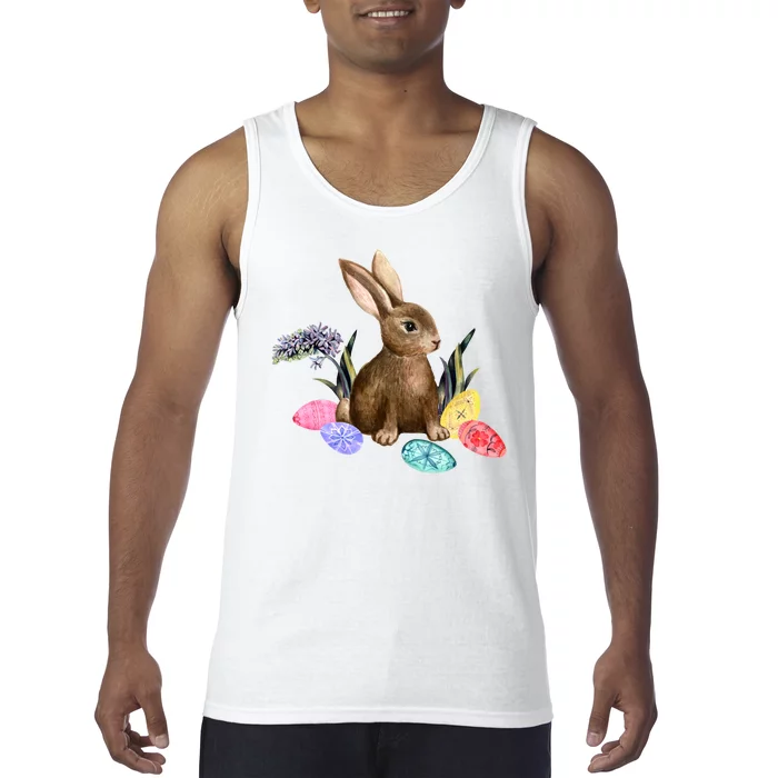 Easter Bunny Egg Spring Holiday Cute Tank Top