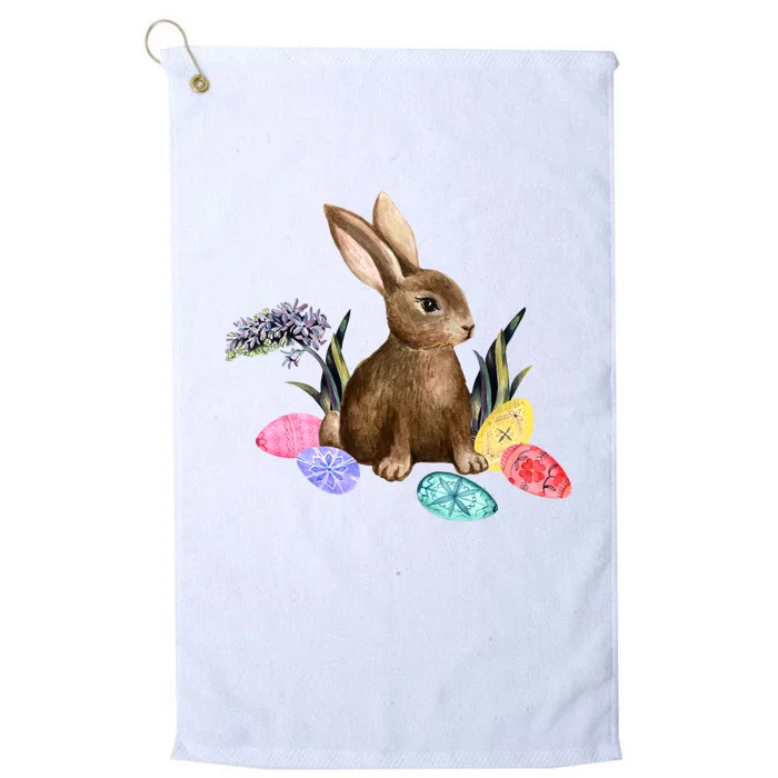 Easter Bunny Egg Spring Holiday Cute Platinum Collection Golf Towel