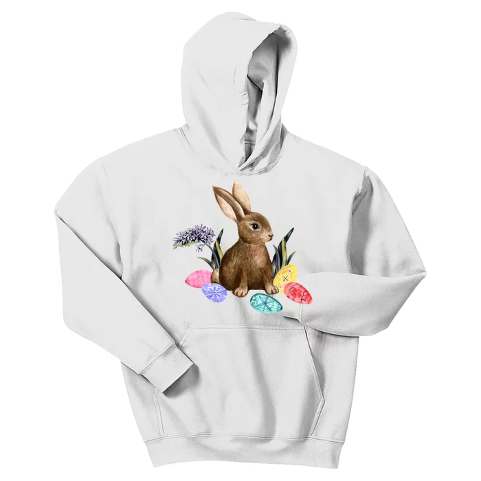 Easter Bunny Egg Spring Holiday Cute Kids Hoodie