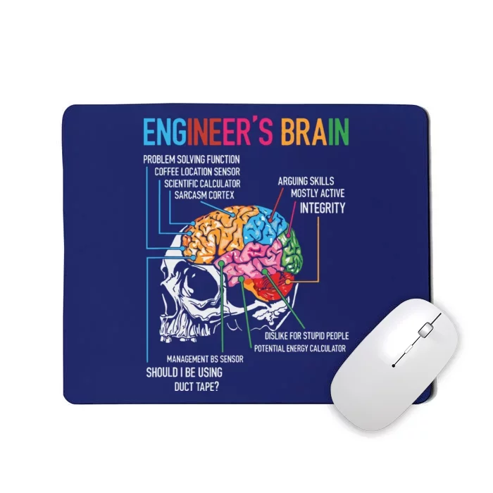 Engineers Brain Funny Engineering Games Process Engineer Mousepad