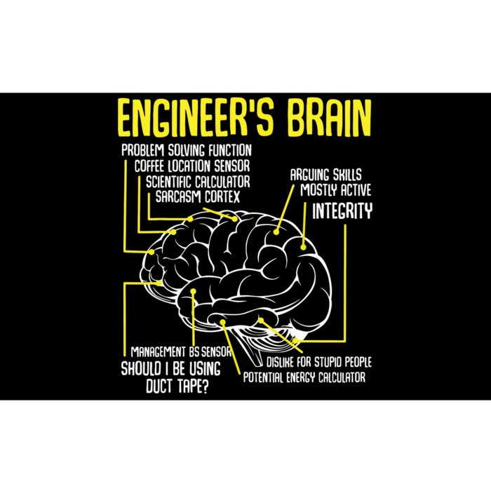 Engineers Brain Funny Engineering Games Process Funny Bumper Sticker