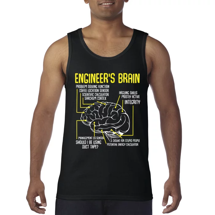 Engineers Brain Funny Engineering Games Process Funny Tank Top