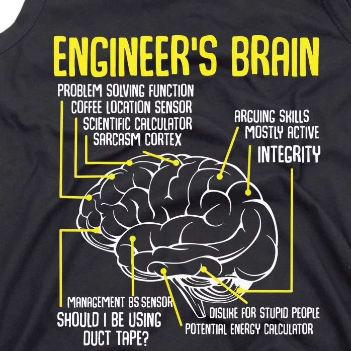 Engineers Brain Funny Engineering Games Process Funny Tank Top