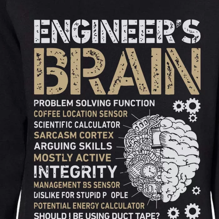 Engineers Brain Funny Process Engineer Men Engineering Gift Womens California Wash Sweatshirt